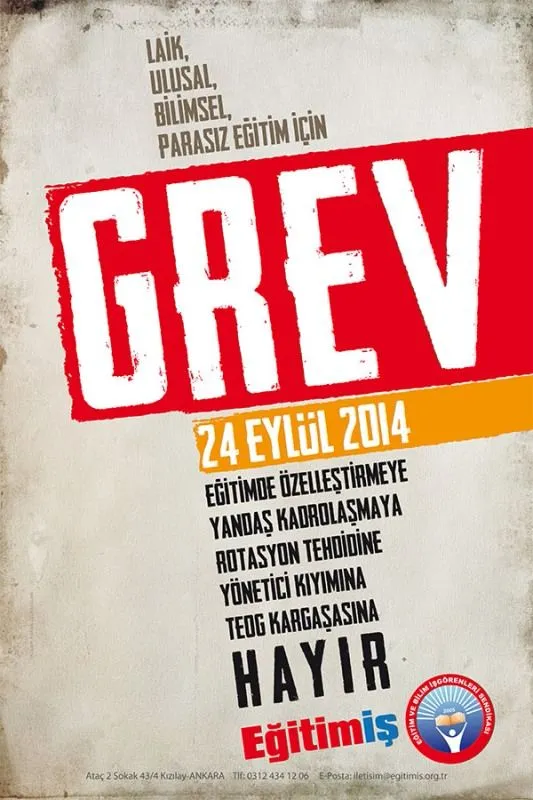 24 Eylül 2014 Grev  | EĞİTİM İŞ
