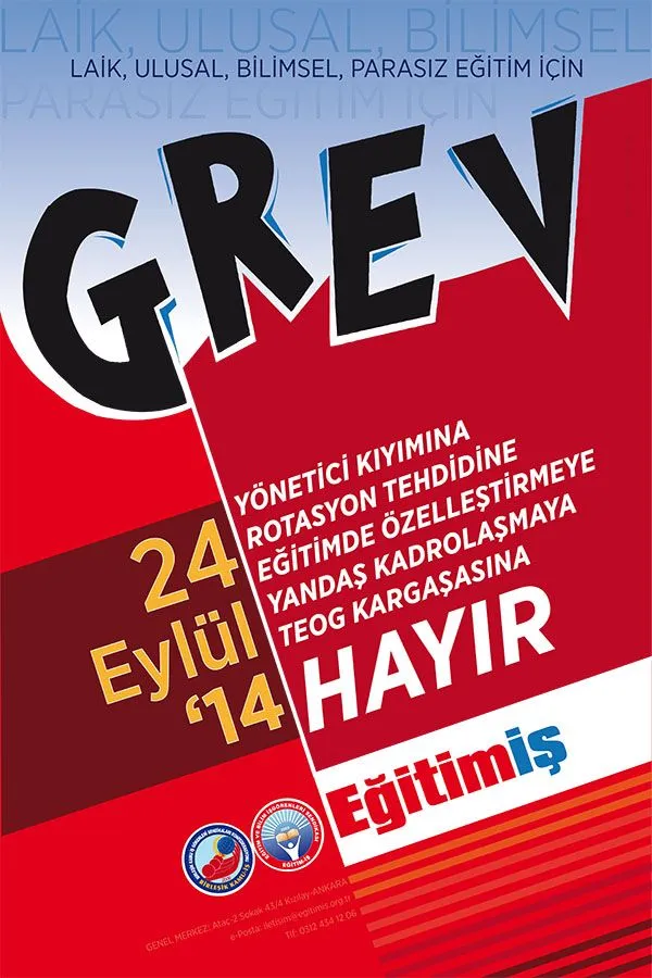 24 Eylül 2014 - Grev | EĞİTİM İŞ