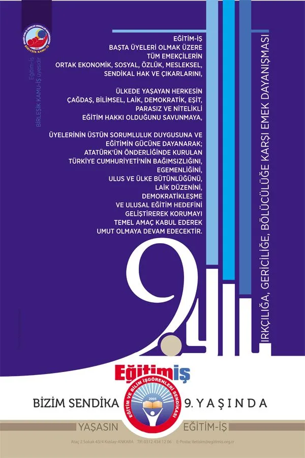 9 YAŞ AFİŞİ | EĞİTİM İŞ