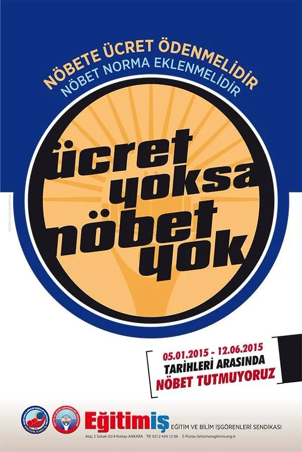 Nöbet Eylemi Afişi | EĞİTİM İŞ