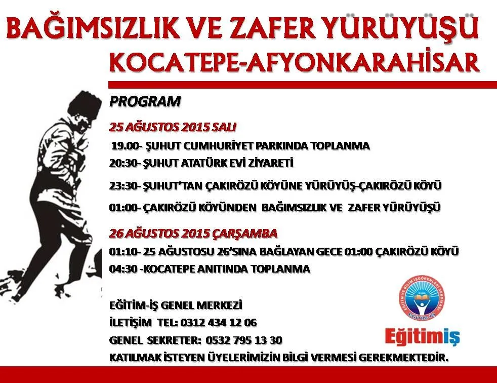 zafer yürüyüşü program | EĞİTİM İŞ