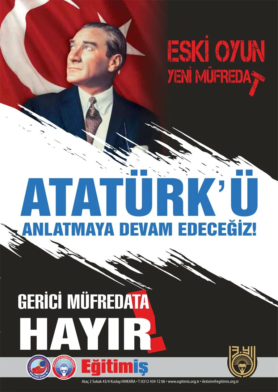 ESKİ OYUN YENİ MÜFREDAT GERİCİ MÜFREDATA HAYIR ATATÜRK`Ü ANLATMAYA DEVAM EDECEĞİZ | EĞİTİM İŞ
