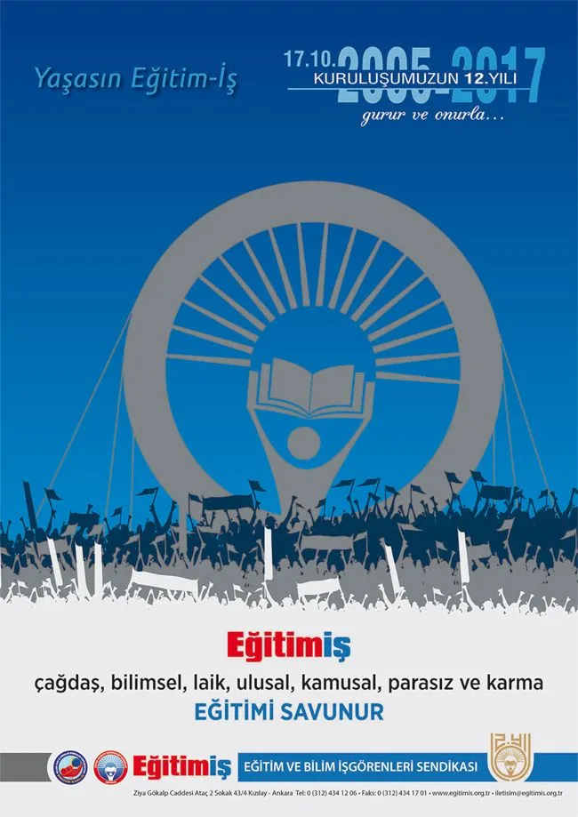 12. KURULUŞ YILDÖNÜMÜMÜZDE ONURLUYUZ, GURURLUYUZ! | EĞİTİM İŞ