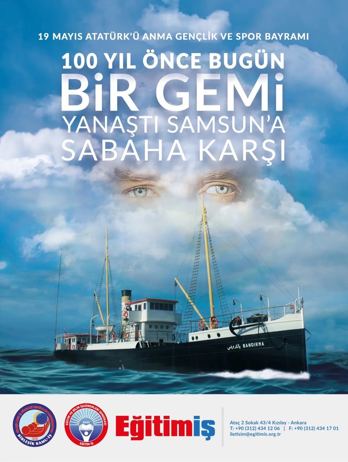 19 MAYIS ATATÜRK`Ü ANMA GENÇLİK VE SPOR BAYRAMI | EĞİTİM İŞ