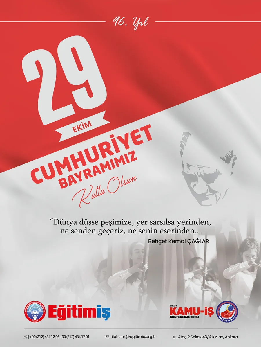 29 Ekim Cumhuriyet Bayramı | EĞİTİM İŞ