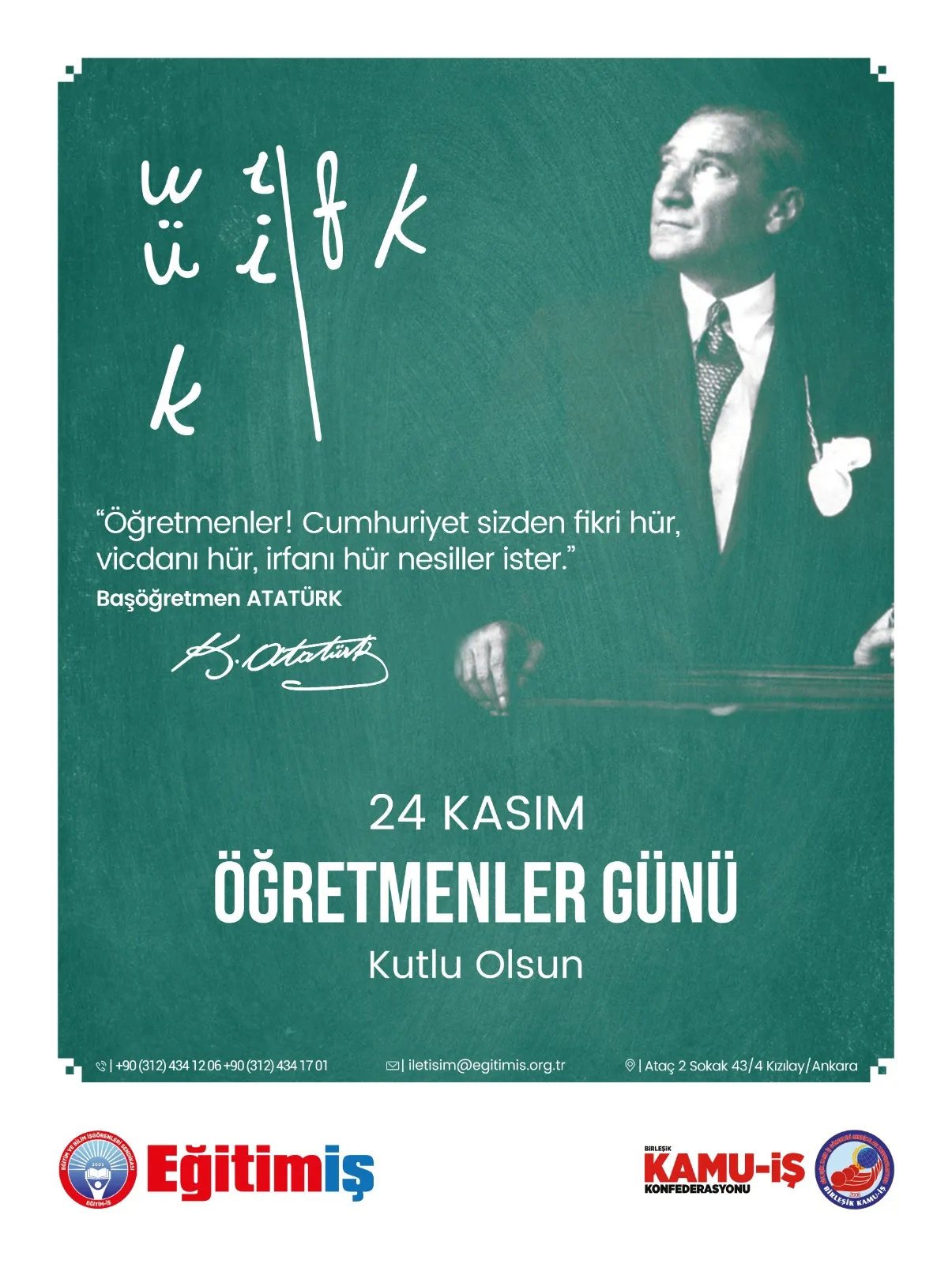24 Kasım Öğretmenler Günü | EĞİTİM İŞ