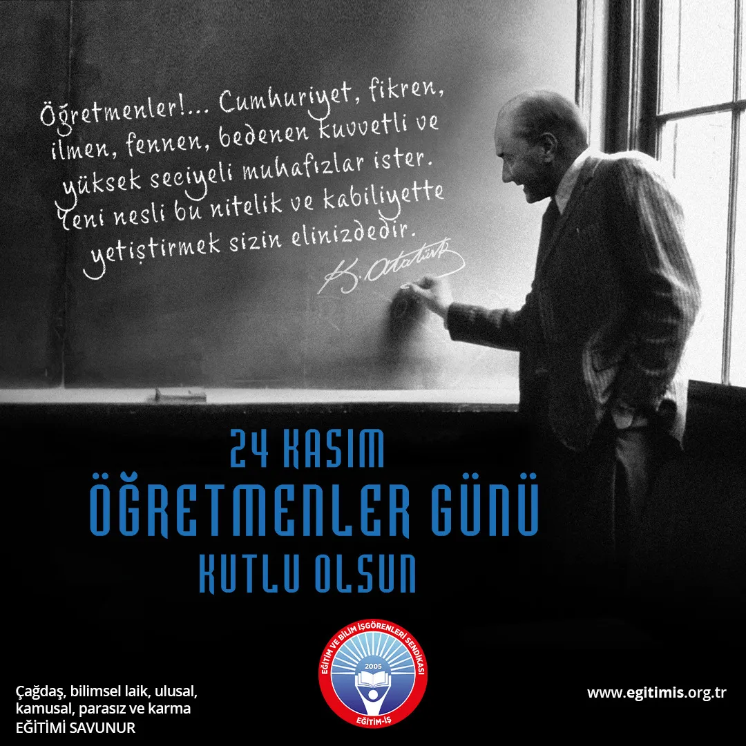24 Kasım Öğretmenler Günü  | EĞİTİM İŞ