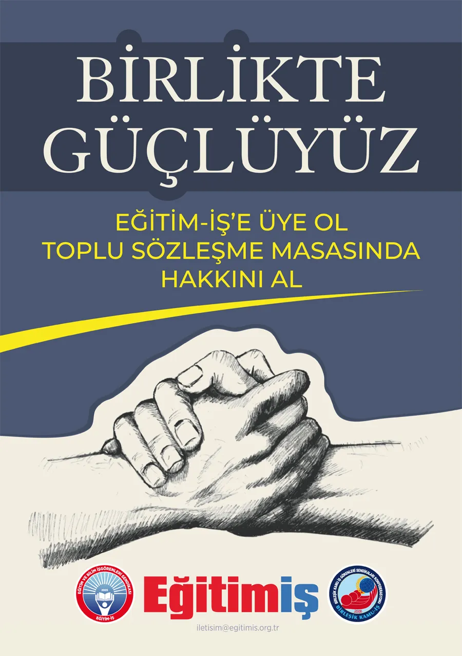 Eğitim İş`e Üye Ol Toplu Sözmeşme Masasında Hakkını Al | EĞİTİM İŞ