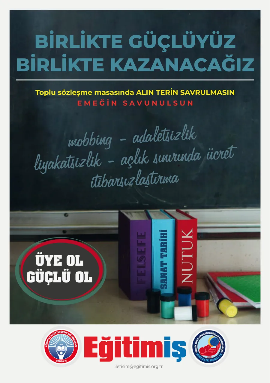 Birlikte güçlüyüz Birlikte Kazanacağız | EĞİTİM İŞ
