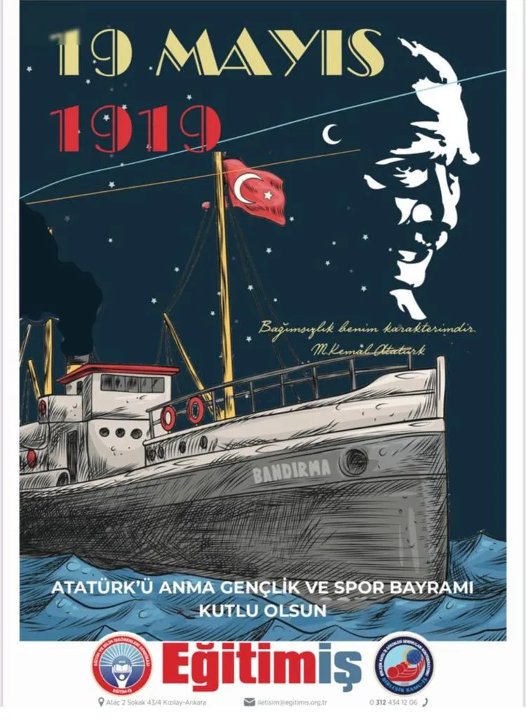 19 MAYIS ATATÜRK`Ü ANMA GENÇLİK VE SPOR BAYRAMI-2023 | EĞİTİM İŞ