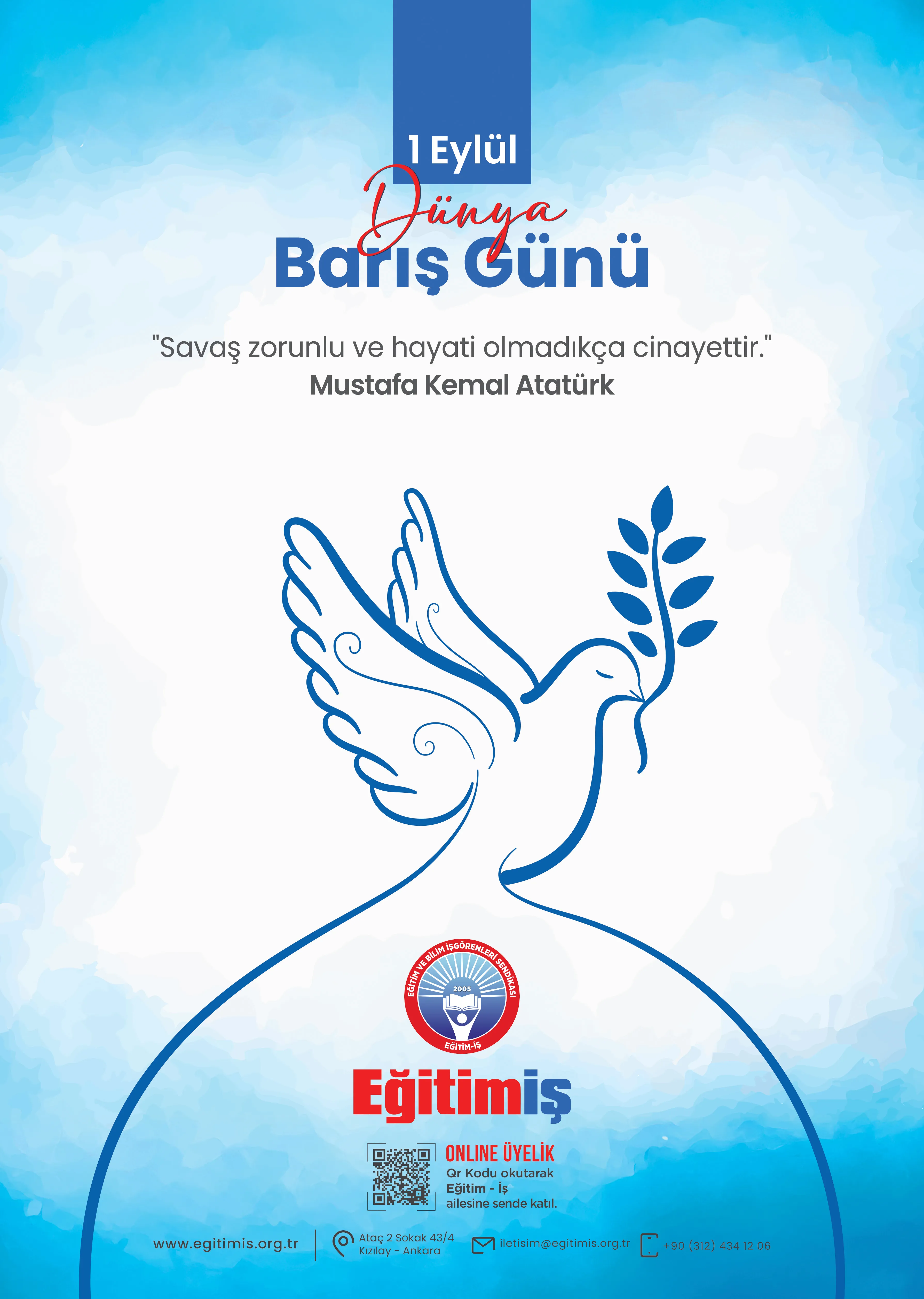 1 EYLÜL DÜNYA BARIŞ GÜNÜ | EĞİTİM İŞ