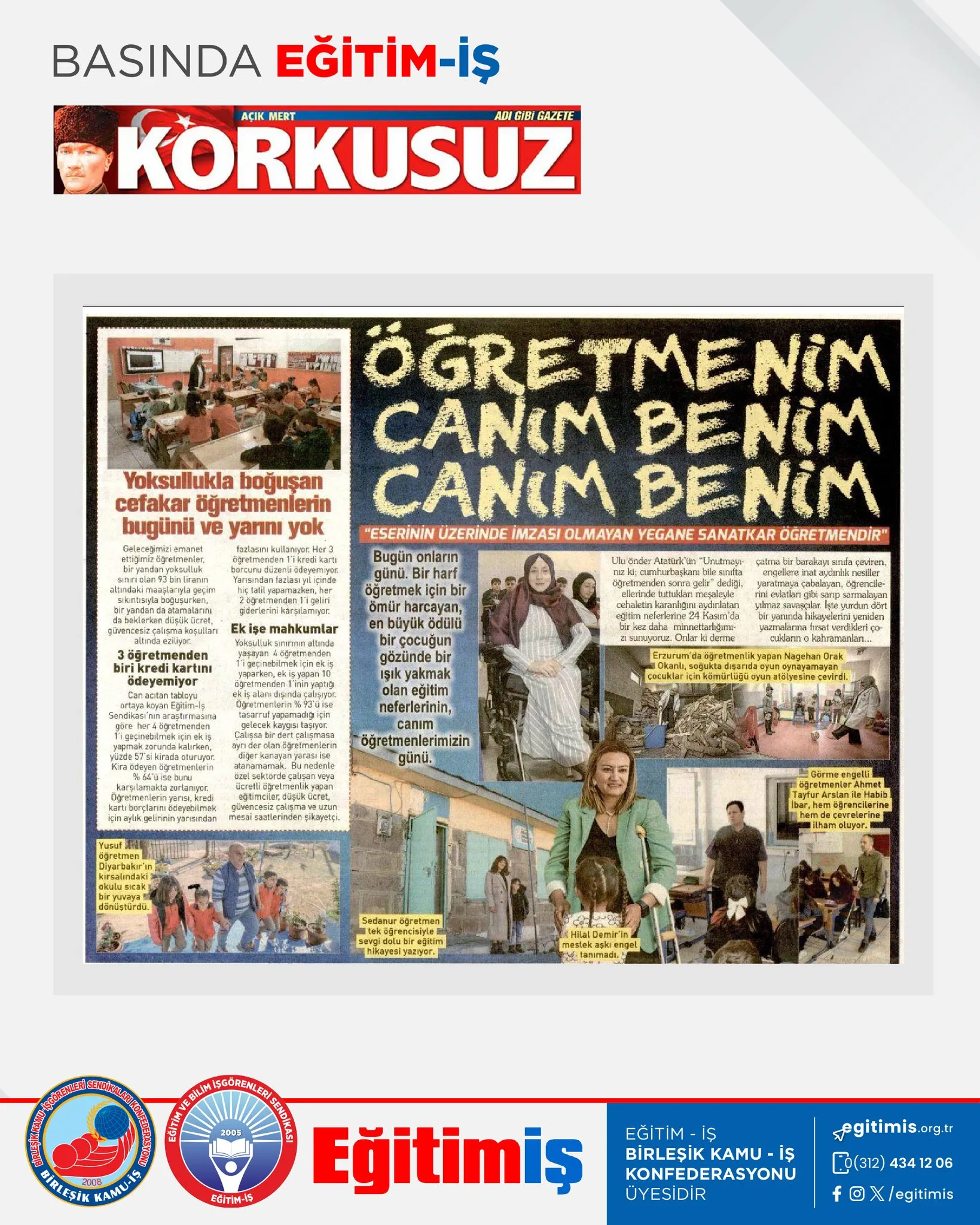 ÖĞRETMENİM CANIM BENİM CANIM BENİM | EĞİTİM İŞ