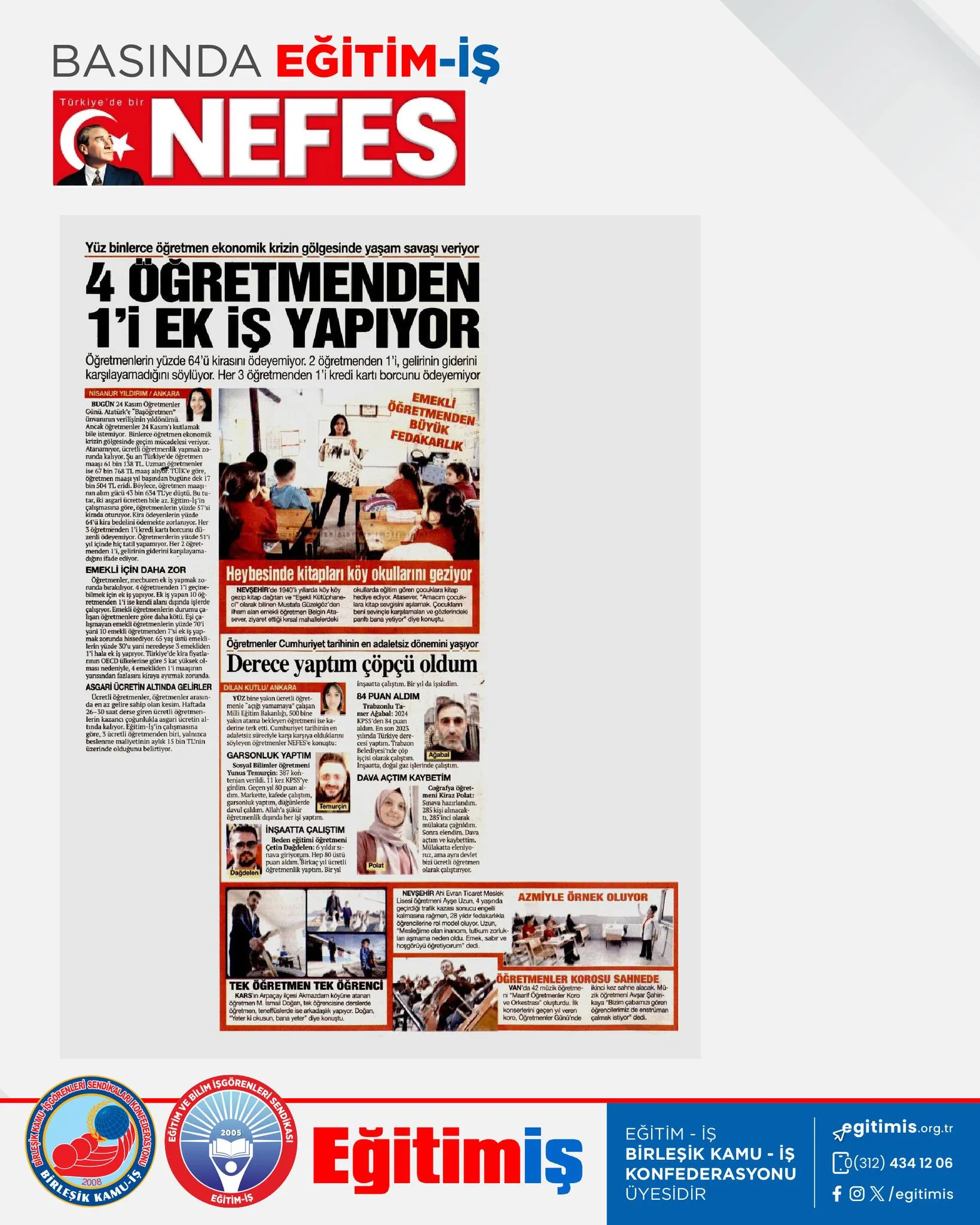 4 ÖĞRETMENDEN 1'İ EK İŞ YAPIYOR | EĞİTİM İŞ