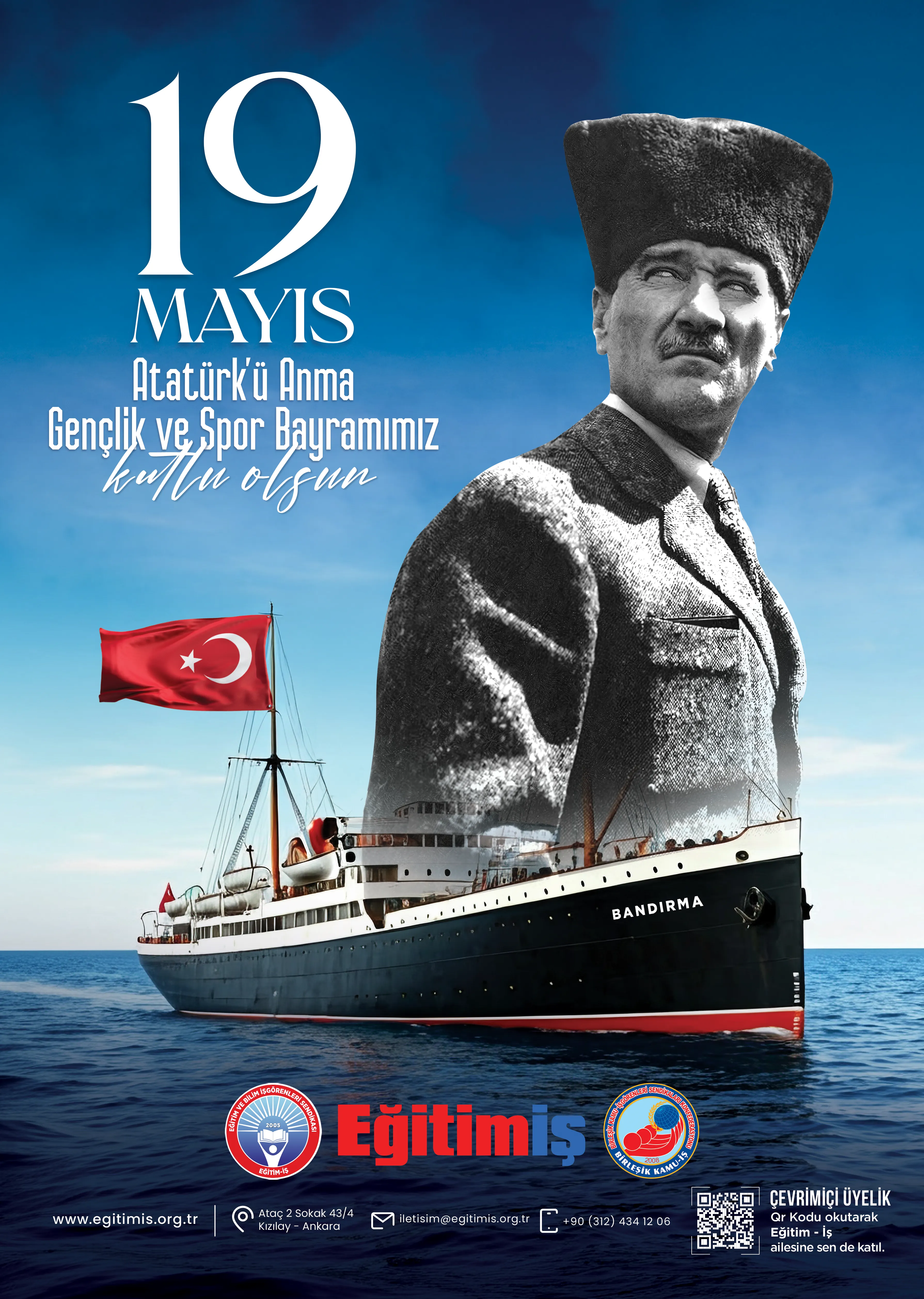 19 MAYIS ATATÜRK'Ü ANMA GENÇLİK VE SPOR BAYRAMI | EĞİTİM İŞ