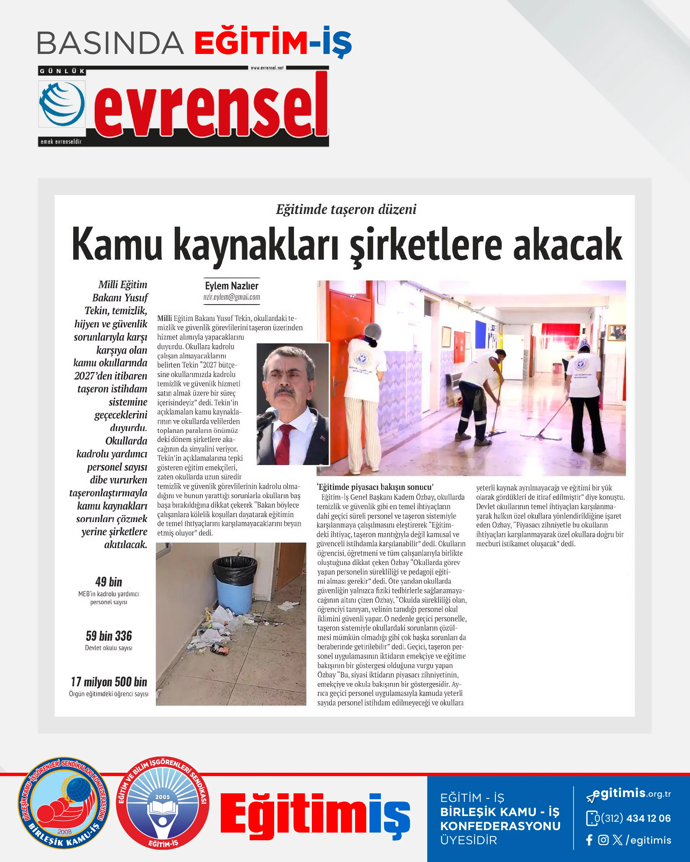 Kamu kaynakları şirketlere akacak | EĞİTİM İŞ