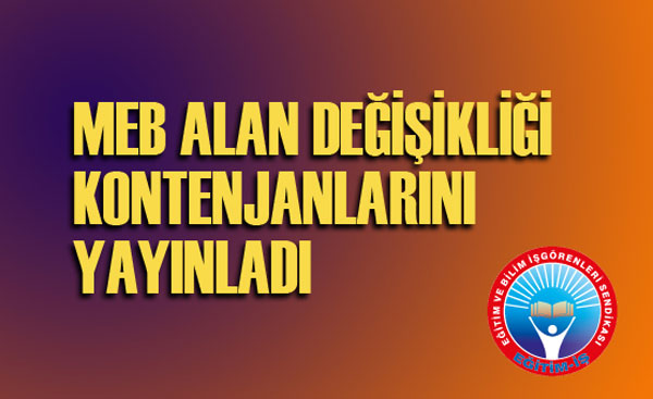 MEB ALAN DEĞİŞİKLİĞİ KONTENJANLARINI YAYINLADI | EĞİTİM İŞ