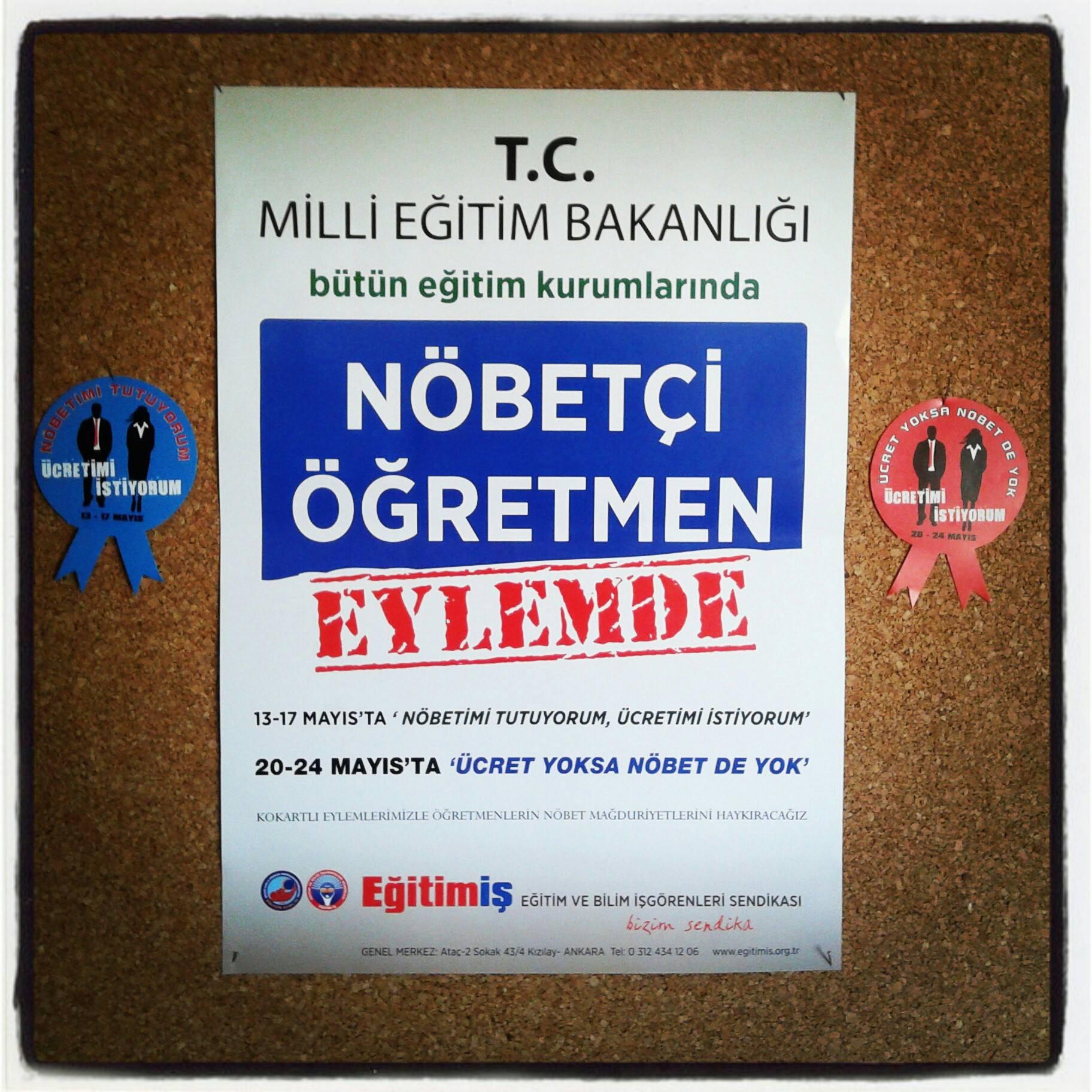 NÖBET EYLEMİMİZ YOĞUN KATILIMLA GERÇEKLEŞTİRİLDİ  | EĞİTİM İŞ