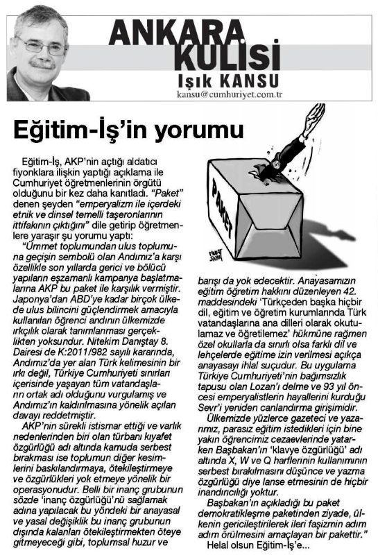 Yorumsuz... | EĞİTİM İŞ