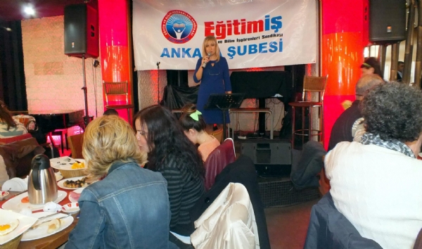 ANKARA 1 NO’LU ŞUBEMİZ 8 MART DÜNYA EMEKÇİ KADINLAR GÜNÜ’NÜ KUTLADI  | EĞİTİM İŞ