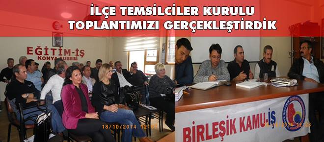KONYA ŞUBEMİZ İLÇE TEMSİLCİLER KURULU TOPLANTISINI GERÇEKLEŞTİRDİ | EĞİTİM İŞ