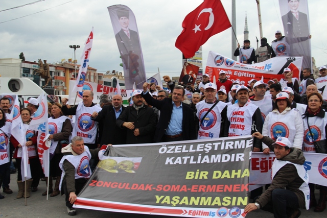 LAİK EĞİTİM VE EMEĞE SAYGI YÜRÜYÜŞÜMÜZÜ YATAĞAN’DAN BAŞLATTIK | EĞİTİM İŞ
