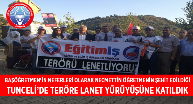 Tehditlerin ortasında, terörü lanetledik! | EĞİTİM İŞ