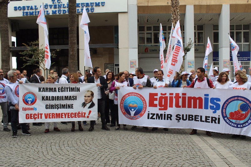 KARMA EĞİTİMİ SONLANDIRMA GİRİŞİMLERİNE GEÇİT VERMEYECEĞİZ | EĞİTİM İŞ