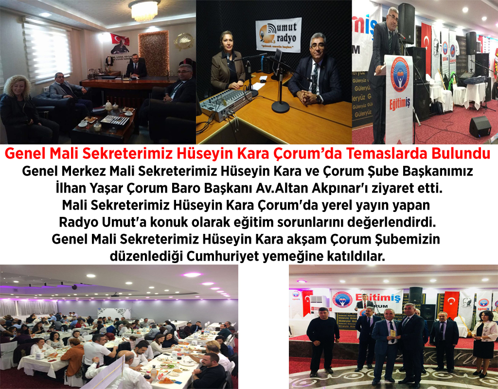 ÇORUM ŞUBEMİZDEN CUMHURİYET BAYRAMI ETKİNLİĞİ | EĞİTİM İŞ