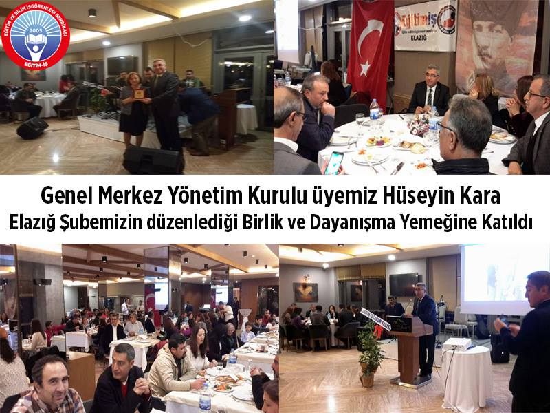 Elazığ Şubemiz Birlik ve Dayanışma Yemeği Düzenledi | EĞİTİM İŞ