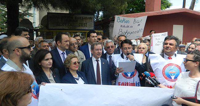 KONYA GAZİ LİSESİ KARARI PROTESTO EDİLDİ  | EĞİTİM İŞ