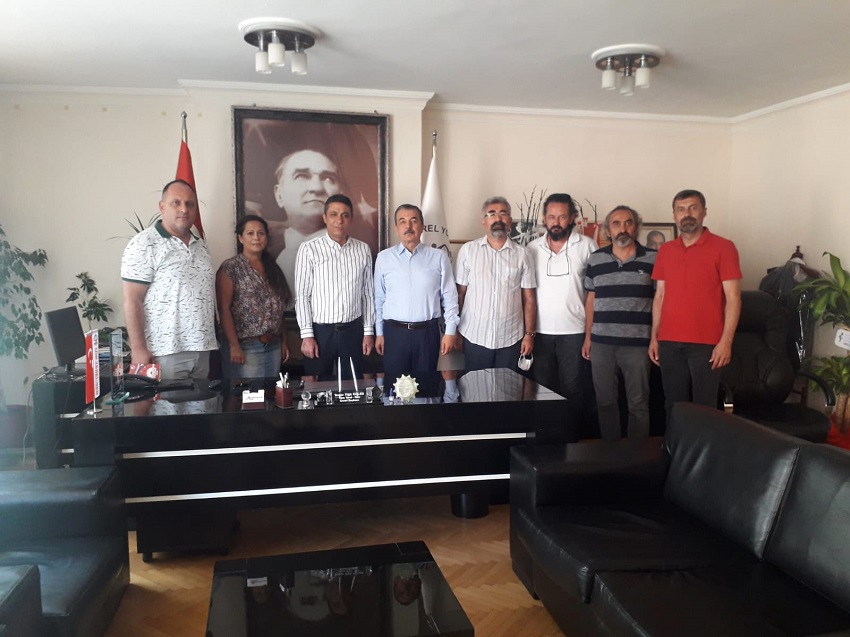EĞİTİM-İŞ’TEN TÜM YEREL SEN’E ZİYARET  | EĞİTİM İŞ