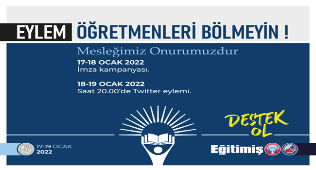 ÖĞRETMENLİK MESLEK KANUNU İÇİN İMZA KAMPANYASI BAŞLATTIK  | EĞİTİM İŞ