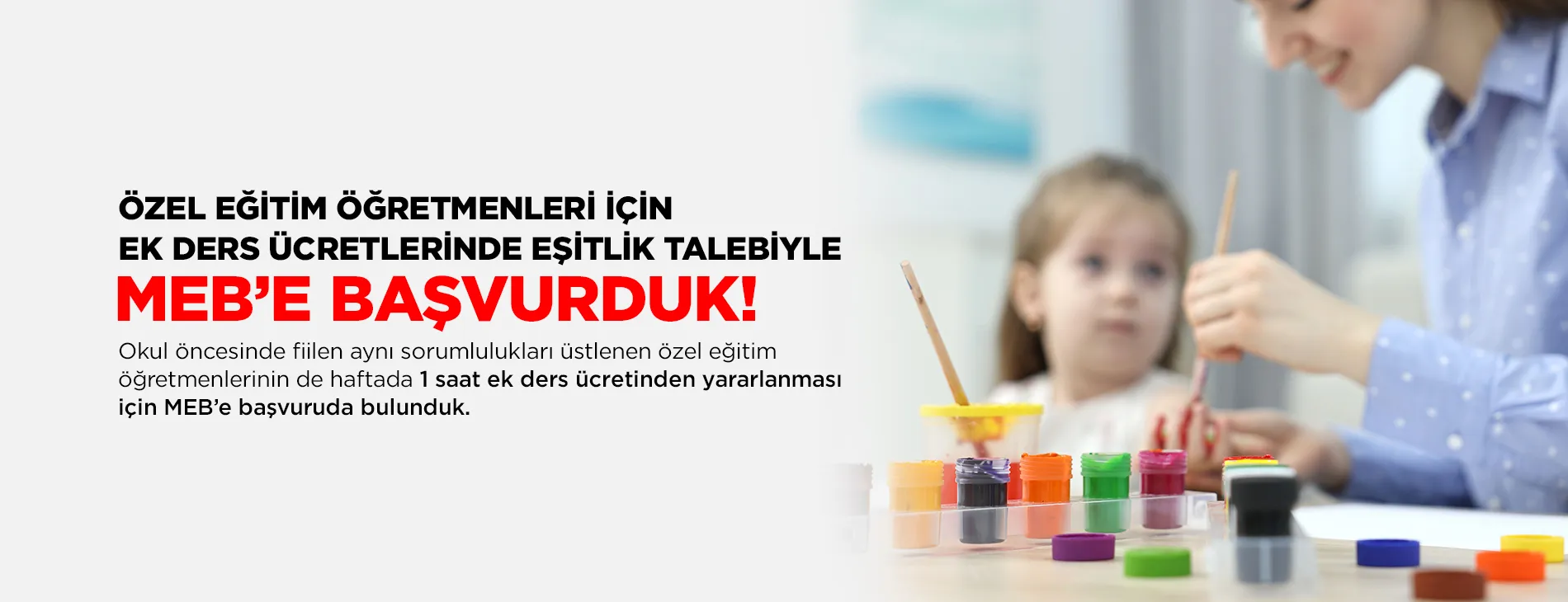 ÖZEL EĞİTİM ÖĞRETMENLERİ İÇİN EK DERS ÜCRETLERİNDE EŞİTLİK TALEBİYLE MEB’E BAŞVURDUK! | EĞİTİM İŞ