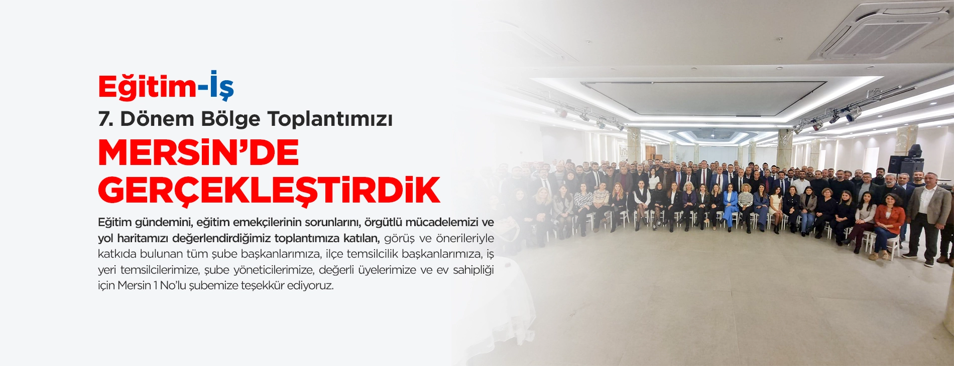7. Dönem Bölge Toplantımızı Mersin'de Gerçekleştirdik