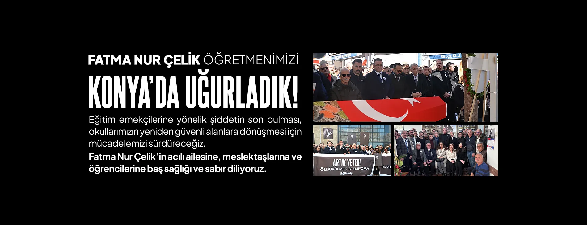 FATMA NUR ÇELİK ÖĞRETMENİMİZİ KONYA’DA UĞURLADIK | EĞİTİM İŞ