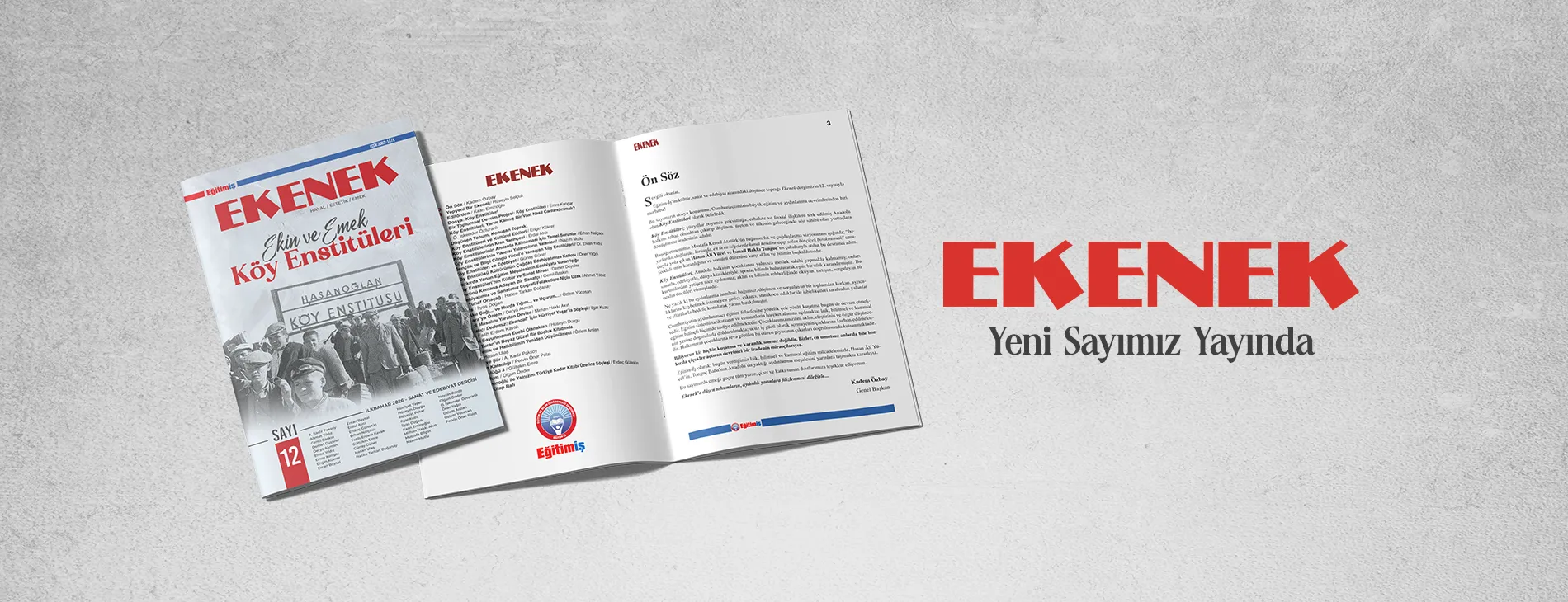 EKENEK DERGİMİZİN 12. SAYISI YAYINDA!