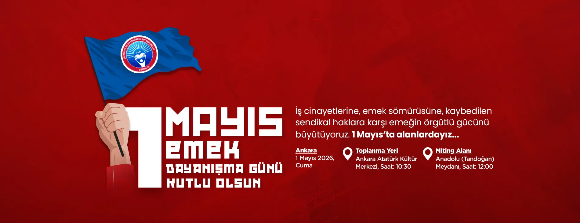 HAKSIZLIKLARA BOYUN EĞMEYECEĞİZ, MÜCADELEYLE KAZANACAĞIZ! | EĞİTİM İŞ