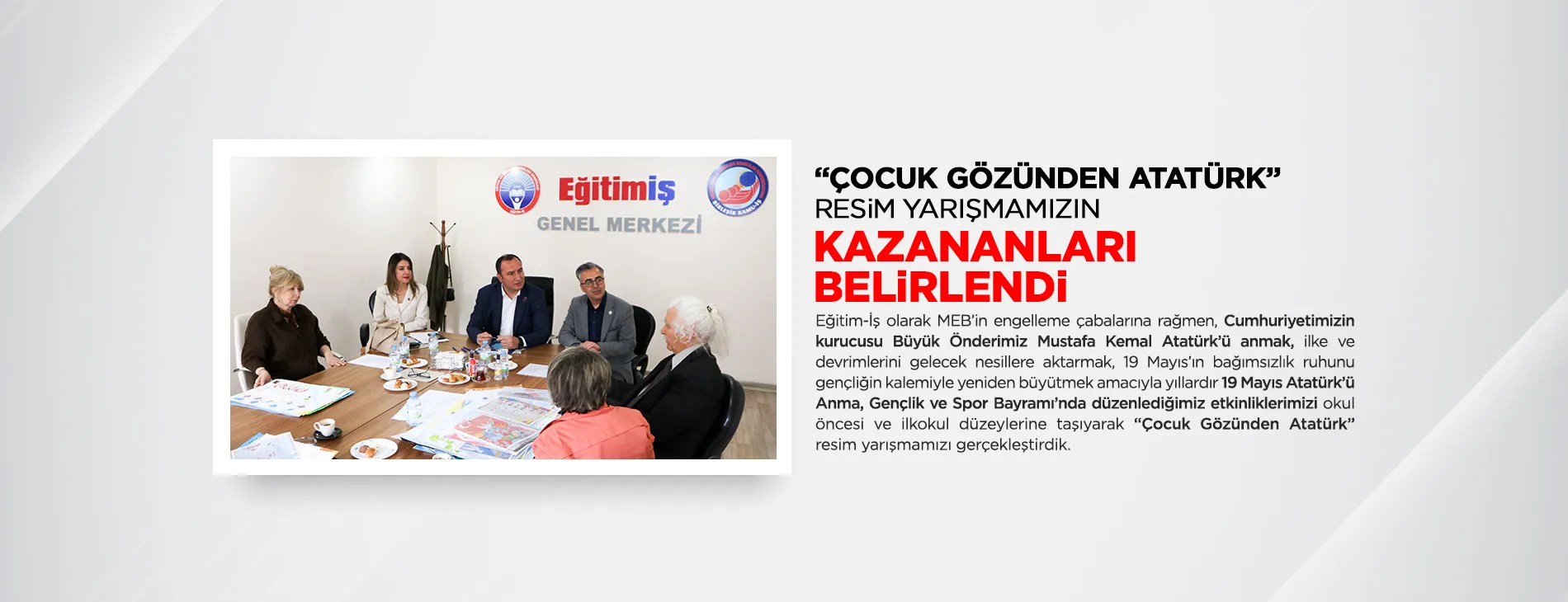 “ÇOCUK GÖZÜNDEN ATATÜRK” RESİM YARIŞMAMIZIN KAZANANLARI BELİRLENDİ!