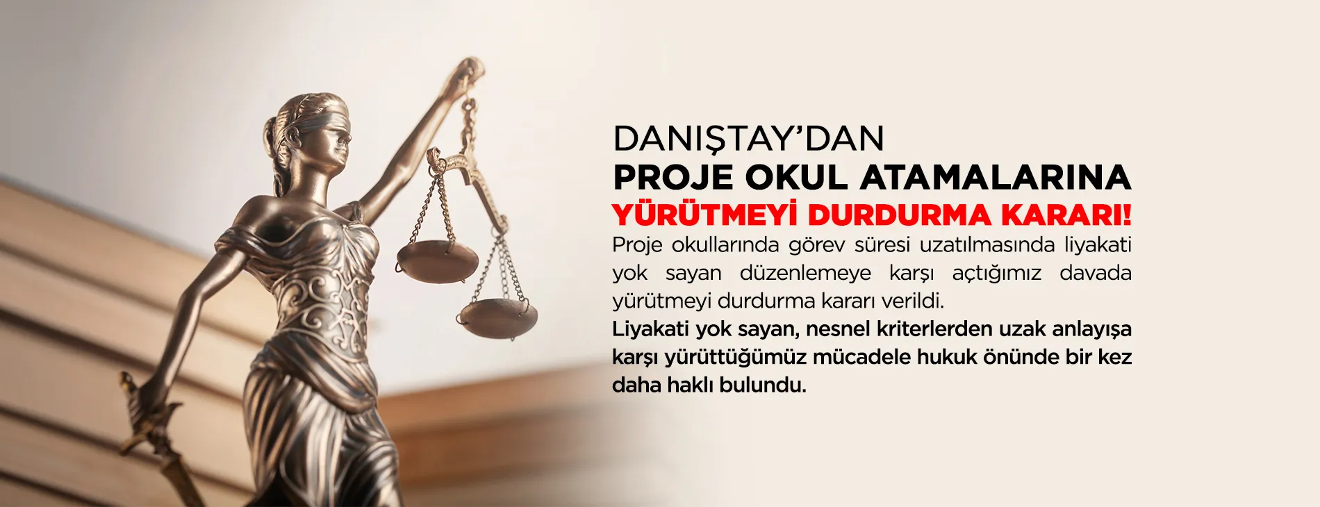 DANIŞTAY’DAN PROJE OKUL ATAMALARINA YÜRÜTMEYİ DURDURMA