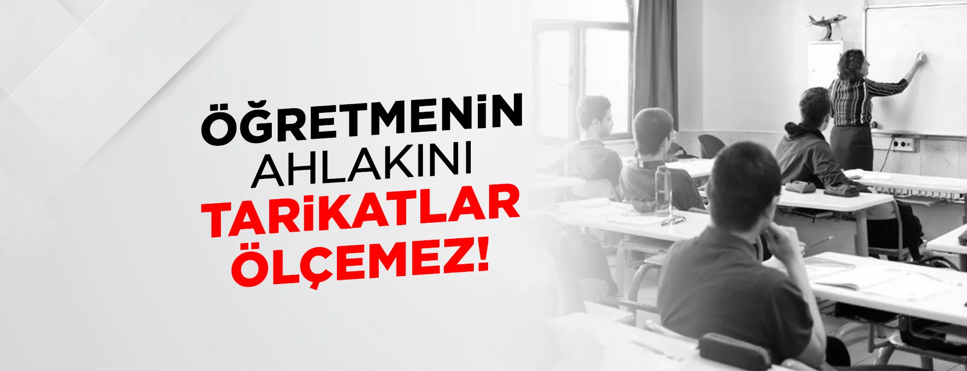 ÖĞRETMENİN AHLAKINI TARİKATLAR ÖLÇEMEZ! | EĞİTİM İŞ